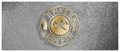 DNSEMP-L-418-SH-SL Fire Department Shimmer Silver